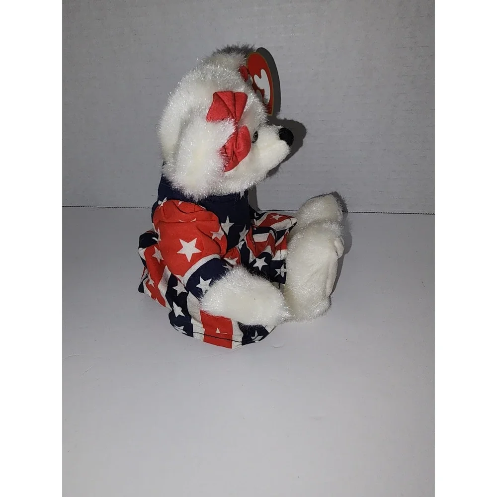 ty Franny Attic Treasures Beanie‎ Babies Bear Patriotic 1993